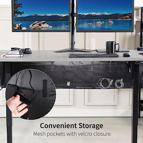 Black 71 inch Under Desk Privacy and Cable Management Organizer Sleeve. Picture 6