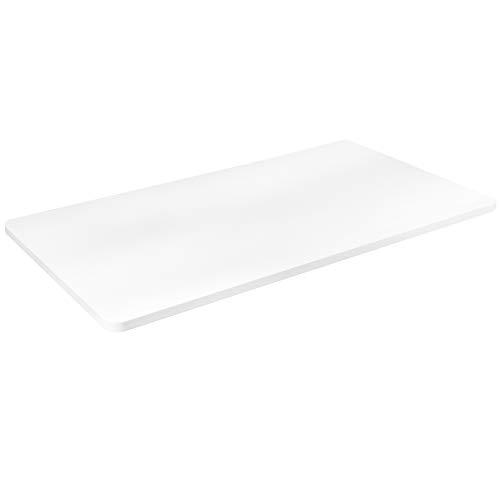 White 43 x 24 inch Universal Solid One-Piece Table Top. Picture 1