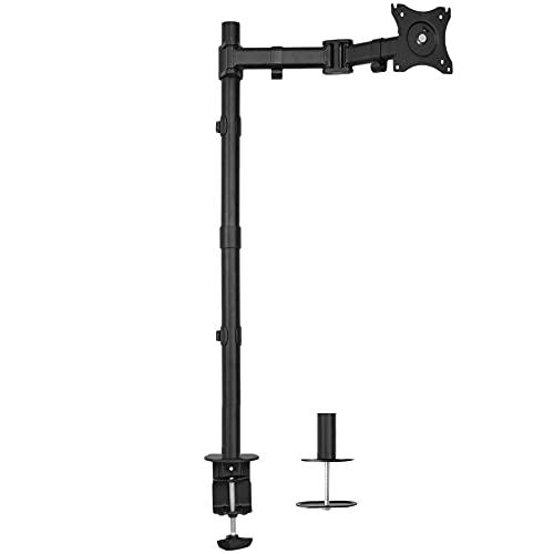 Single Monitor Desk Mount, Extra Tall Fully Adjustable Stand for 1 LCD Screen. Picture 1