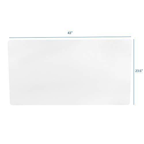 White 43 x 24 inch Universal Solid One-Piece Table Top. Picture 2
