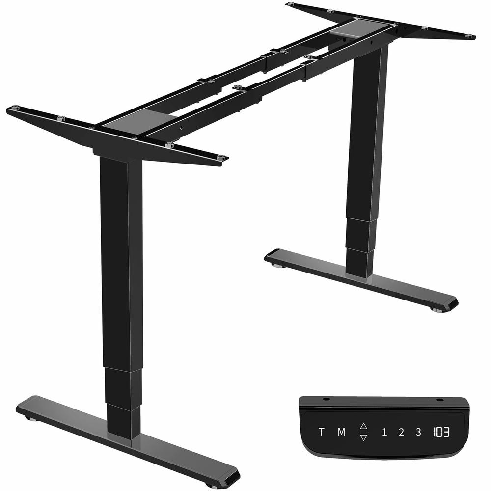 Electric Dual Motor Stand Up Desk Frame for 43 to 85 inch Table Tops, Frame Only. Picture 1