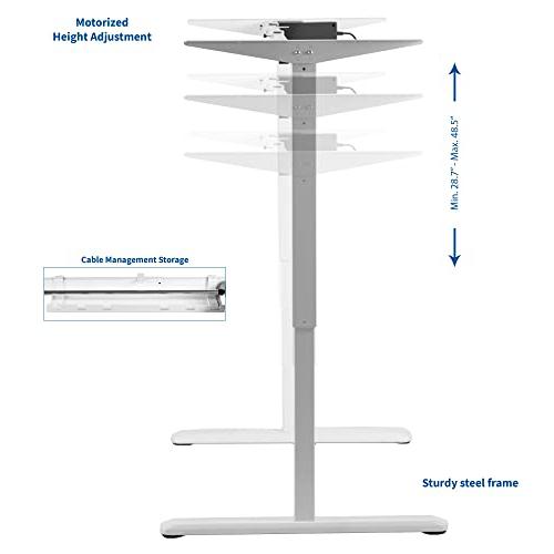 Electric Stand Up Desk Frame Workstation with Memory Touch Pad. Picture 4