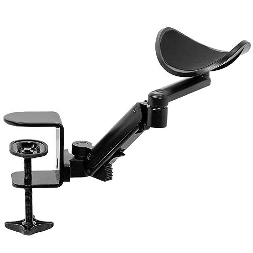 Universal Clamp-on Adjustable Armrest, Desk Cradle Rotating Elbow Cushion. Picture 1