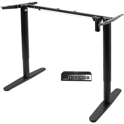 Compact Electric Stand Up Desk Frame for 41 to 74 inch Table Tops. Picture 1