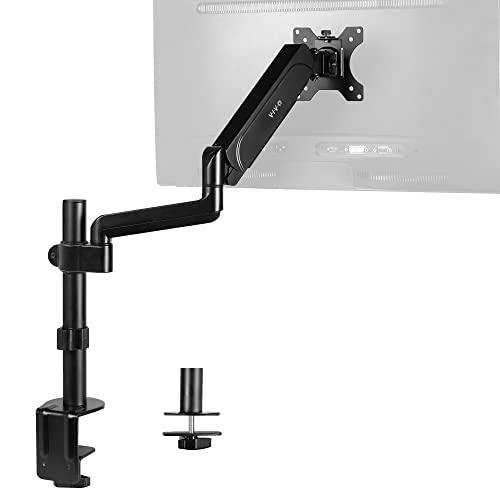 Single Monitor Arm Mount for 17 to 32 inch Screens - Pneumatic Height Adjustment. Picture 1