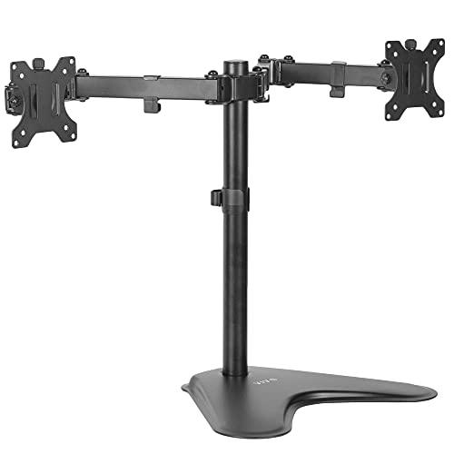 Dual 13 to 30 inch Monitor Free-Standing Mount, Fully Adjustable Desk Stand. Picture 1
