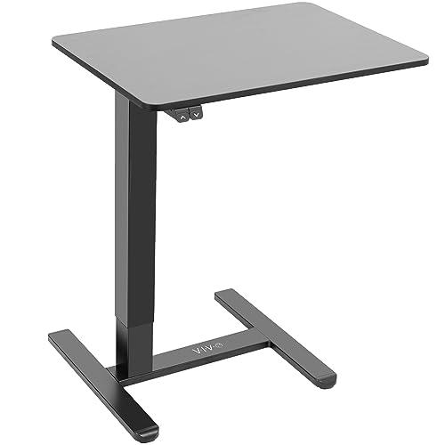 Electric 28 x 20 inch Overbed Table, Mobile Desktop with Hidden Casters. Picture 1