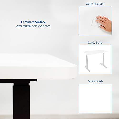White 43 x 24 inch Universal Solid One-Piece Table Top. Picture 4