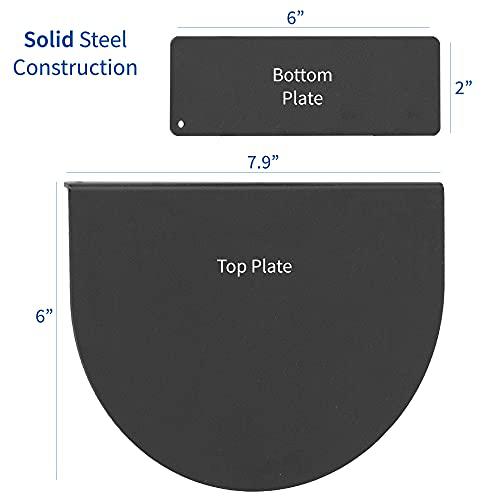 Steel Reinforcement Bracket Mount Plate for Thin, Glass. Picture 2