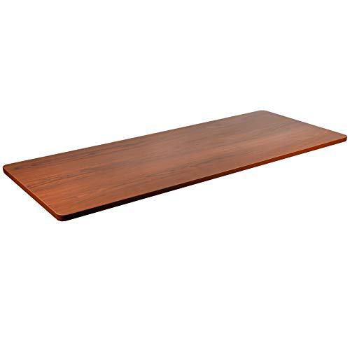 Dark Walnut 60 x 24 inch Universal Solid One-Piece Table Top. Picture 1