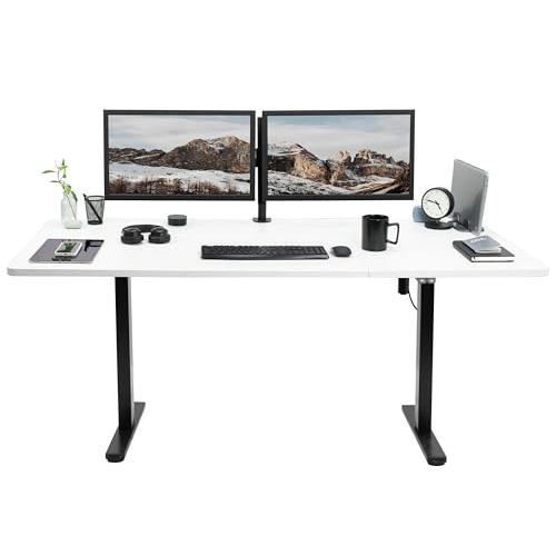 Electric Height Adjustable 71 x 30 inch Stand Up Desk, Active Workstation. Picture 1