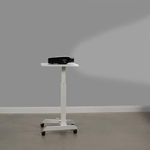 Mobile Compact 24 inch Pneumatic Foot Pedal Sit to Stand Laptop Desk. Picture 9