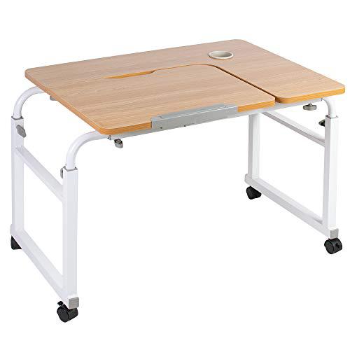 Height and Length Adjustable Mobile Desk for Kids and Adults, Tilting Table Top. Picture 1