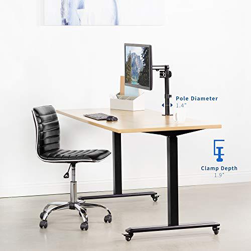 Full Motion Aluminum 17 to 32 inch Single Monitor Desk Mount Stand. Picture 7