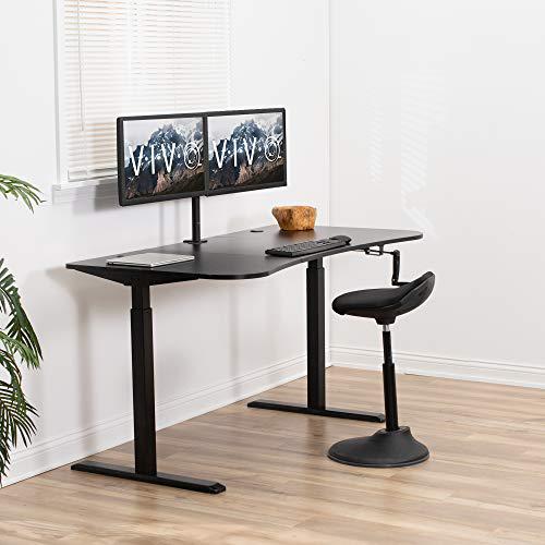 Height Adjustable 63 x 32 inch Stand Up Desk, Crank System, Workstation. Picture 7