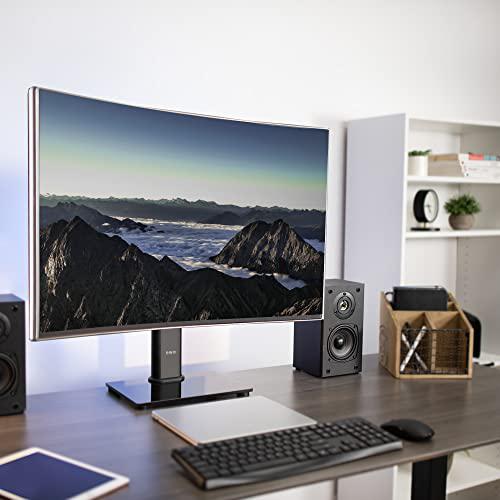 Single Rotating 13 to 38 inch Ultrawide Monitor and TV Table Top Desk Stand. Picture 2