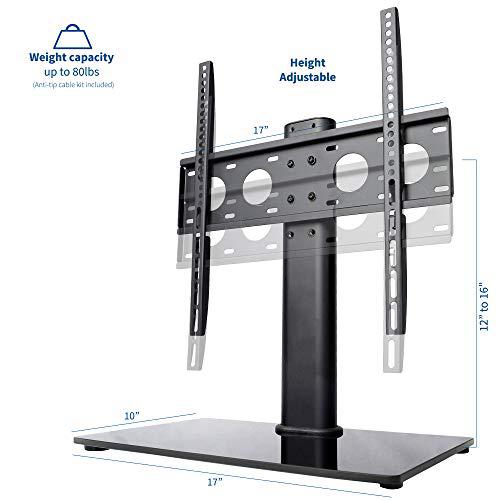 Black Universal TV Stand for 32 to 50 inch LCD LED Flat Screens. Picture 5