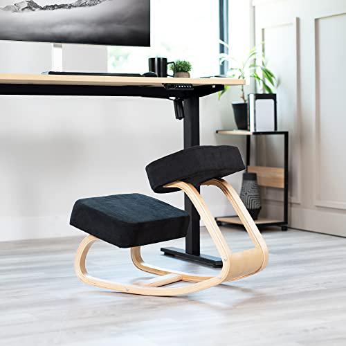 Wooden Rocking Kneeling Chair, Ergonomic Rocker Stool for Home and Office. Picture 2