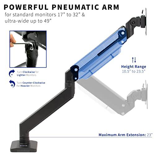 Premium Aluminum Heavy Duty Monitor Arm for Ultrawide Monitors. Picture 3