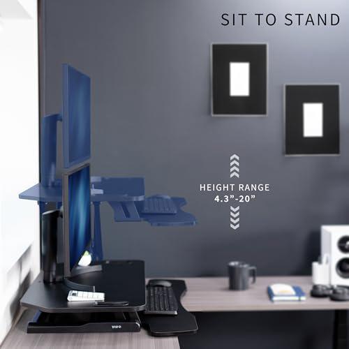 38 inch Corner Desk Converter, K Series, Height Adjustable Sit to Stand Riser. Picture 4
