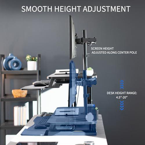 Height Adjustable 42 inch Standing Desk Converter. Picture 4