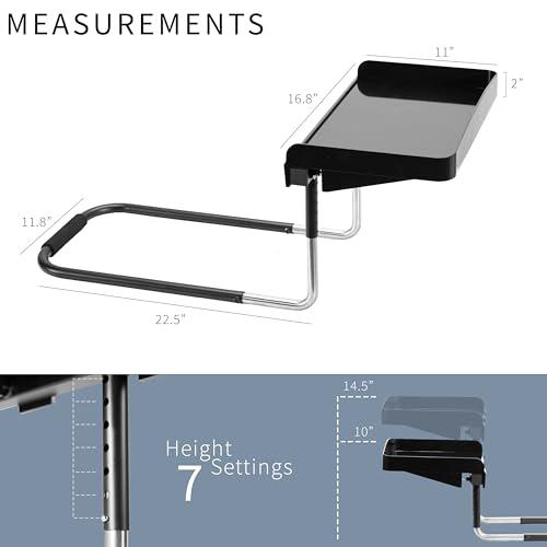 Height Adjustable Under Mattress 17 inch Bedside Shelf. Picture 2
