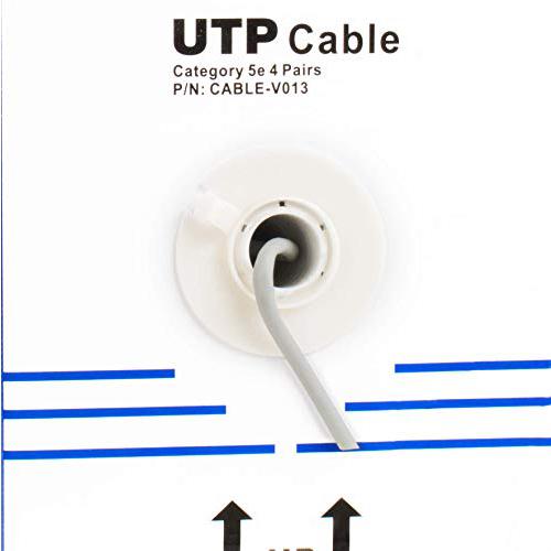 Gray 250ft Bulk Cat5e, CCA Ethernet Cable, 24 AWG, UTP Pull Box. Picture 4