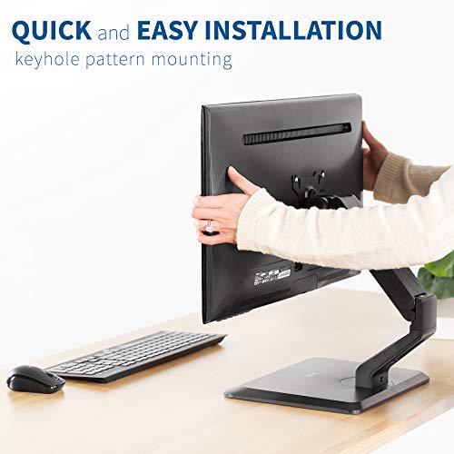 Premium VESA Single 17 to 32 inch Computer Monitor & Touch Screen Desk Stand. Picture 7
