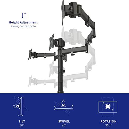 Triple Monitor Adjustable Heavy Duty Mount, Articulating Stand for 3 LCD Screens. Picture 3