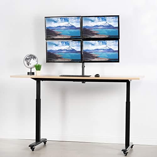 Full Motion Aluminum 17 to 32 inch Quad Monitor Desk Mount Stand. Picture 5