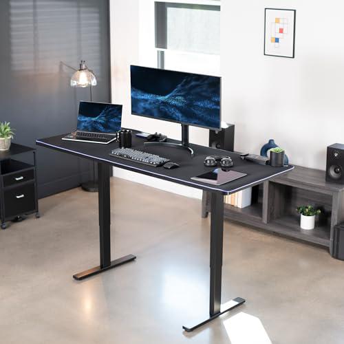 Electric Height Adjustable 71 x 30 inch Memory Stand Up Desk with RGB Pad. Picture 2