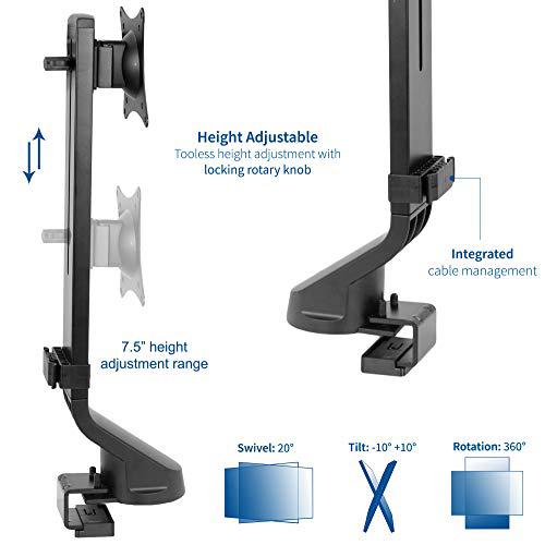 Adjustable Single Monitor Mount for Sit-Stand Workstation, Desk Converter. Picture 3