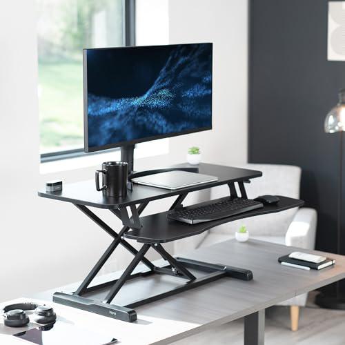 37 inch Desk Converter, K Series, Height Adjustable Sit to Stand Riser. Picture 2