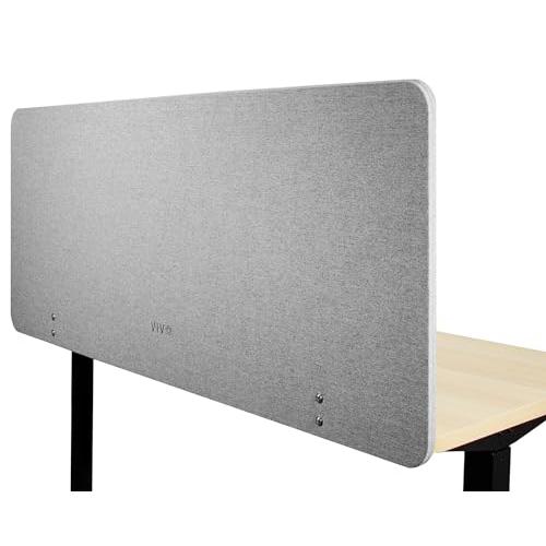 Clamp-on 60 x 24 inch Privacy Panel, Sound Absorbing Cubicle Desk Divider. Picture 1