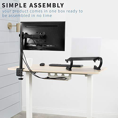 Electric Height Adjustable 44 x 24 inch Stand Up Desk, Standing Workstation. Picture 9
