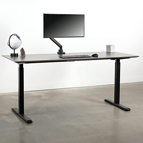 Premium Aluminum Full Motion Single Monitor Desk Mount Stand. Picture 8