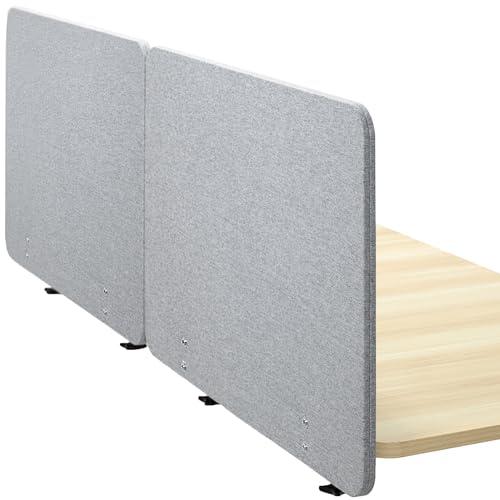 Clamp-on 71 x 24 inch Privacy Panel System, Sound Absorbing Cubicle Desk Divider. Picture 1