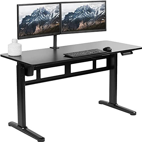 Electric 55 x 24 inch Stand Up Desk, Complete Height Adjustable Workstation. Picture 1