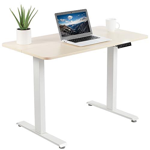 Electric Height Adjustable 44 x 24 inch Stand Up Desk, Standing Workstation. Picture 1