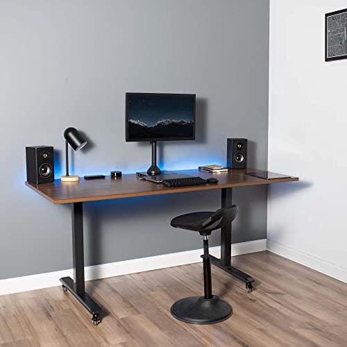 Single LCD Computer Monitor Mount, Freestanding Desk Stand. Picture 2