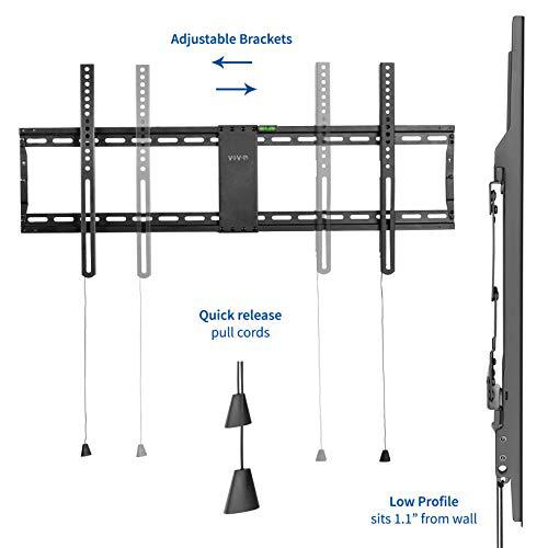 Ultra Heavy Duty TV Wall Mount for 43 to 90 inch Screens, Large Fixed Mount. Picture 3