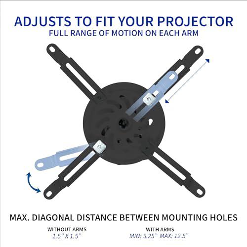 Extending Ceiling Projector Mount, Height Adjustable Projection. Picture 4