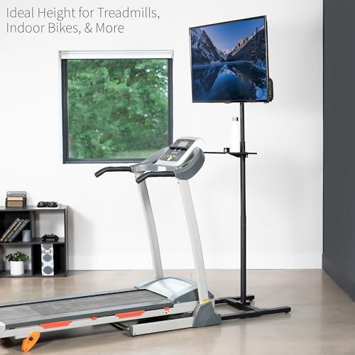 Extra Tall TV Floor Stand with Shelf for 13 to 50 inch Screens, LED OLED 4K. Picture 8