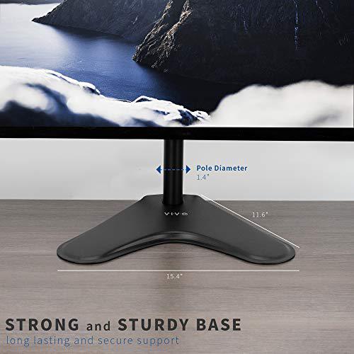 Quad 13 to 24 inch LCD Monitor Mount, Freestanding Desk Stand, 3 Plus 1. Picture 4