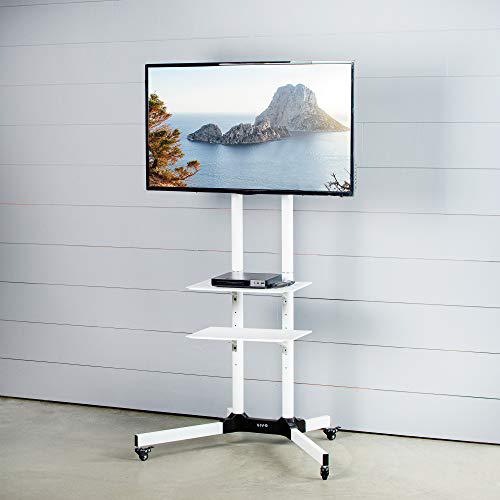 Attachable Shelf for STAND-TV03W TV Cart Series, White, SHELF-TV03W. Picture 6