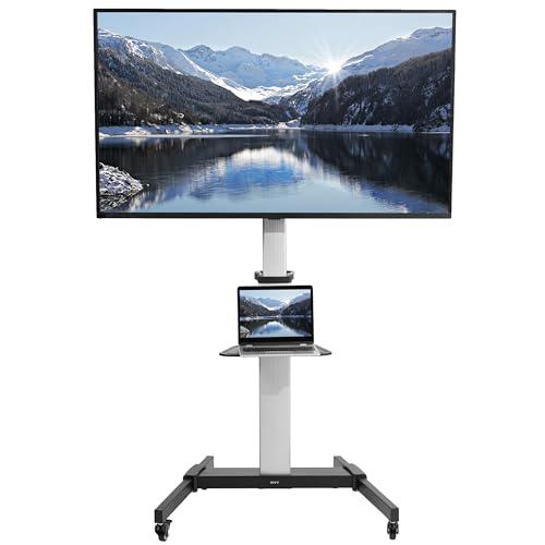 Aluminum Mobile TV Cart for 32 to 83 inch Screens up to 110 lbs. Picture 1