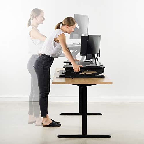 42 inch Height Adjustable Stand Up Desk Converter, V Series. Picture 3