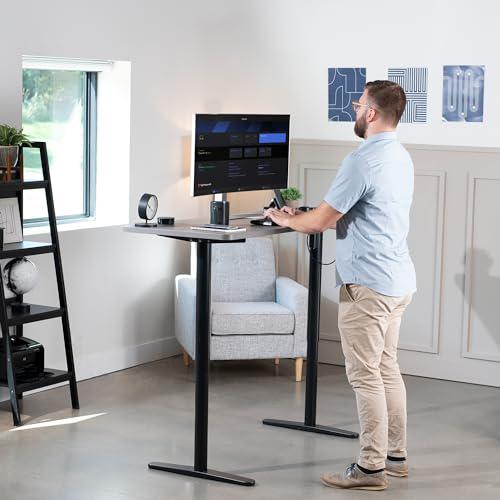 Compact Electric Stand Up Desk Frame for 41 to 74 inch Table Tops. Picture 9