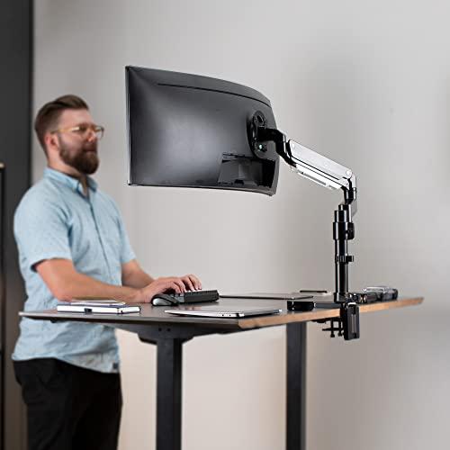 Premium Aluminum Tall Extended Monitor Arm for Ultrawide Monitors. Picture 7