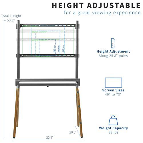 Artistic Easel 49 to 70 inch LED LCD Screen, Studio TV Display Stand. Picture 3